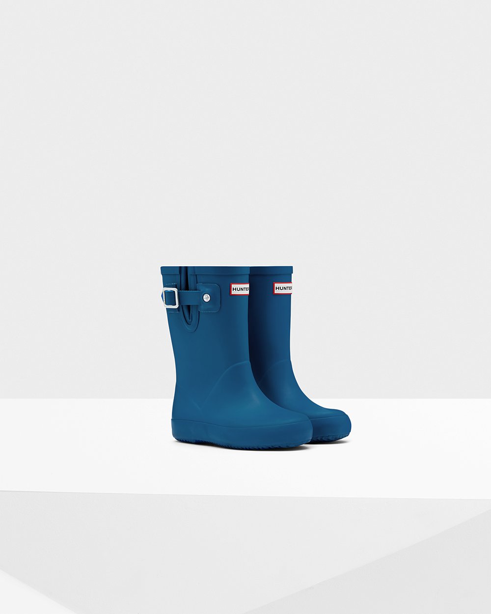 Hunter Original First Flat Sole Rain Boots - Buy Kids Blue - HWUVKX318